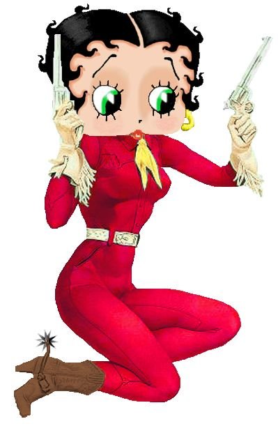 betty boop cowgirl cards