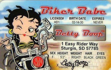 betty boop biker cards