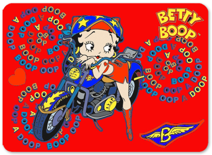 betty boop biker cards